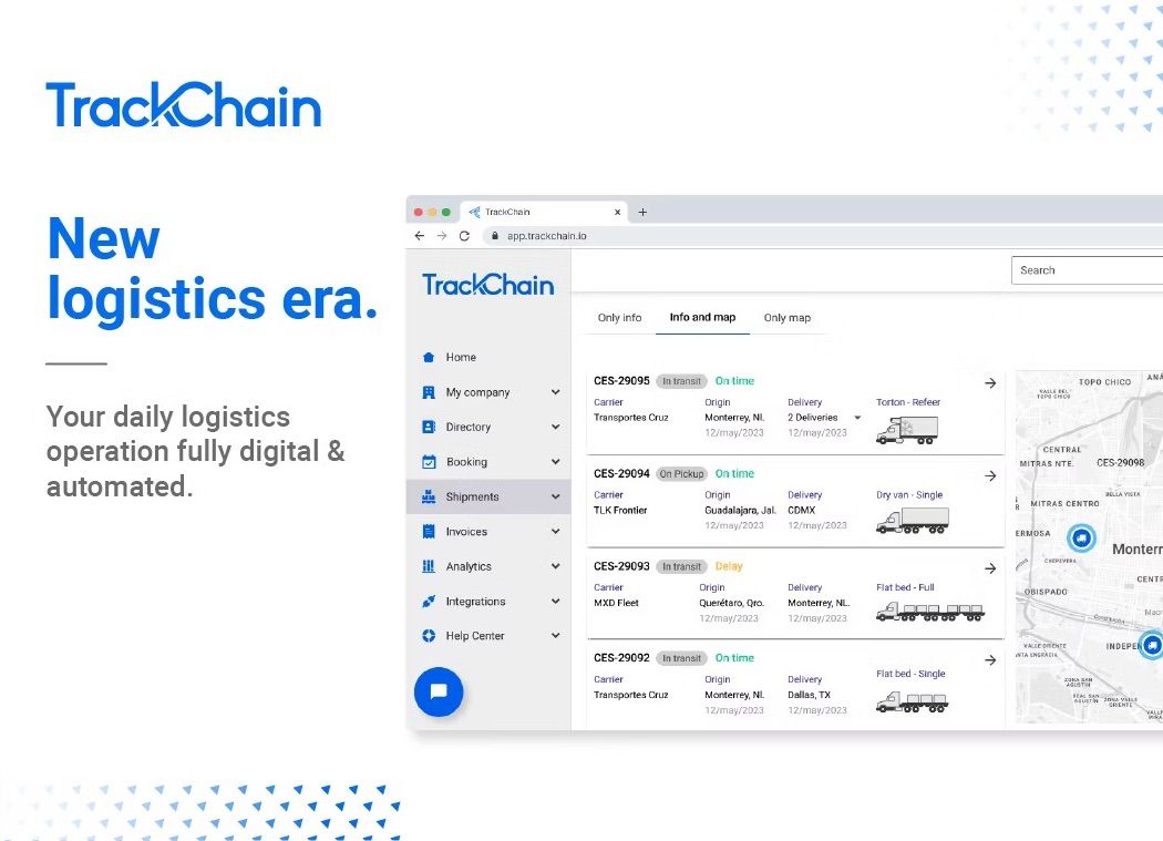 Meet TrackChain, Mexico’s All-In-One Digital Truck Freight Platform